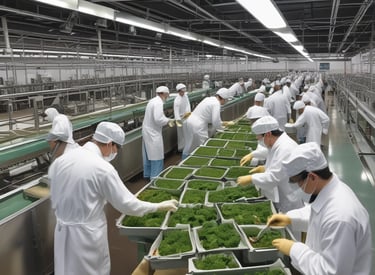 Instructor demonstrating hygiene protocols with participants in a workshop.