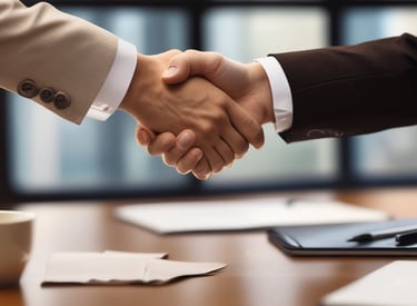 Office team collaborating over administrative documents in a modern Monterrey workspace