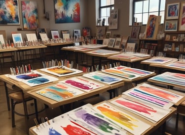 Smiling people chatting and enjoying a lively community event outdoors