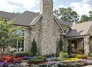 beautiful masonry chimney restoration in Williams Bay, Wisconsin