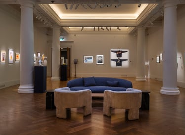 expo sotheby's london jackets and artworks