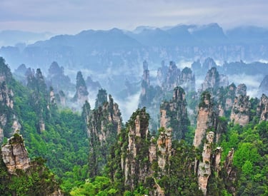 Glass Skywalk Over Zhangjiajie Canyon — China