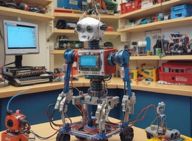 a tree filled with lots of purple and green flowers