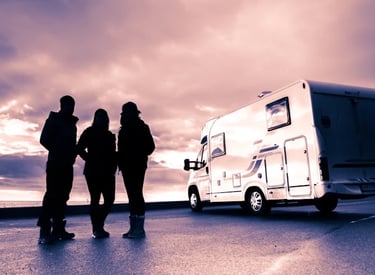 motorhome with people
