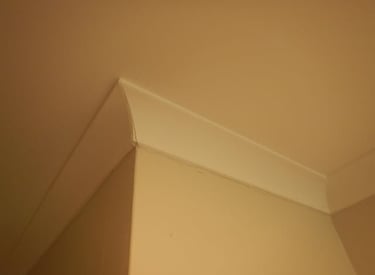 Cracking to ceiling identified during a structural building inspection 