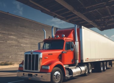 A bright, organized warehouse with rows of pallets and clear signage