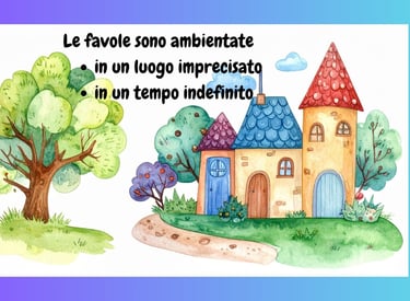 Favola ambientata in un luogo mgico - immaginazione e fantasia per i più piccoli