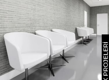 Klinik projelerimizde, hastaların ve personelin ihtiyaçlarını dikkate alarak fonksiyonel, konforlu v