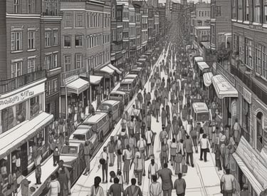 A large, modern house with a beige exterior and brown tiled roof is set against a backdrop of lush green hills and a cloudy sky. The house features multiple windows and air conditioning units. In the foreground, a well-maintained lawn and a metal fence are visible.