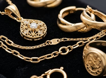 Luxury jewellery lighting using high-fidelity R9 LEDs for gold vibrancy