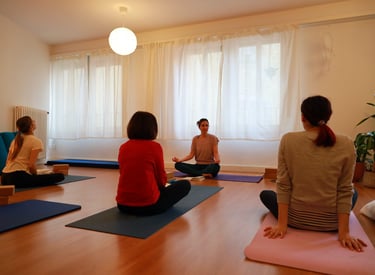 classe di yoga con Diana
