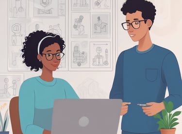 A black screen or display monitor with the OpenAI logo and text in white centered in the middle. The background is a gradient transitioning from dark to light blue from top to bottom.