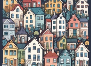 A neatly arranged setup featuring tax documents on top of a light-colored folder. An envelope and a sticky note are placed on the left side. A black pen is positioned near the paperwork. A coffee cup sits above the documents, suggesting a moment of work or review.