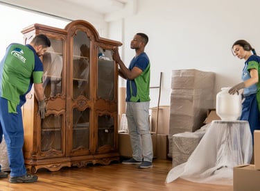 Embalagem da empresa de mudanças Imobil 