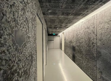 panneau de béton et sel