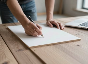 Professional consultant discussing plans with clients in a modern office