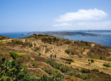 Malta, malerische Küste und Landschaft
