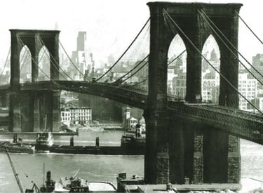 Brooklyn Bridge - Manhattan view-1948 pic