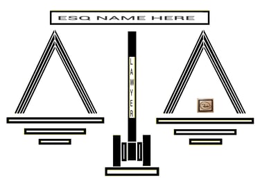 JUSTICE SCALES richWOODart.com straight line art 