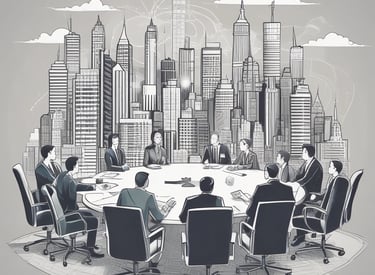 A professional attorney reviewing legal documents in a modern office setting.