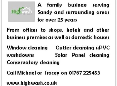 Highwash - Sponsoringt he Sandy Garden and Craft Show