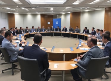 A training session in progress with participants engaged.