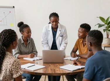 A friendly trainer providing individual support to a learner via video call.