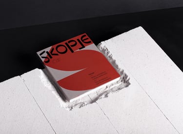 Skopje exhibition identity for Międzynarodowe Centrum Kultury Kraków