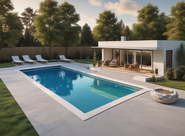 Technicians installing a fiberglass pool efficiently on site