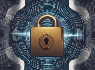 A sleek, futuristic interface displaying AI data analytics on a dark purple background.