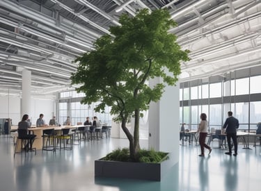 A scientist in a lab working with renewable chemical materials and advanced technology.