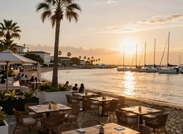 Sunset on Campoamor marina