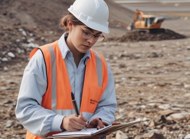 Photo of a river cleanup project with volunteers collecting waste.