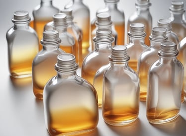 Close-up of steaming tea cups surrounded by loose tea leaves and fresh herbs.
