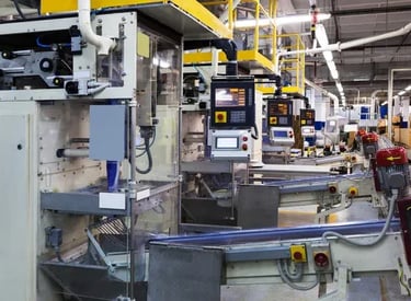 Línea automatizada descarga de componentes 