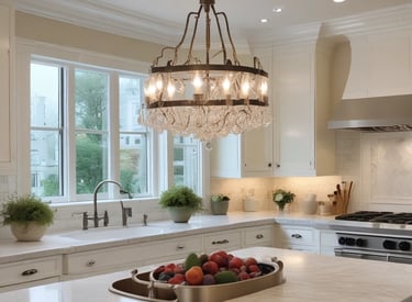 A handyman fixing a wall with tools neatly arranged nearby in a bright room.