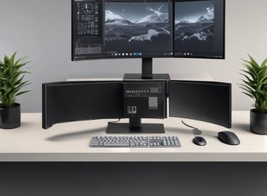 NVR device connected to multiple IP cameras in a control room.