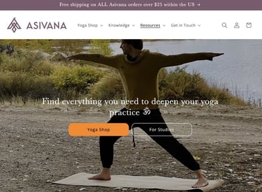 Asivana Yoga Website