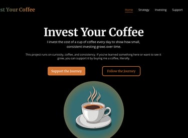 Invest Your Coffee Website
