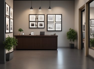 Close-up of a customer scanning a QR code on a LynxReview plaque using a smartphone