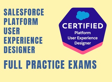 Exame Salesforce Platform User Experience Designer - Simulado Completo Trailnity
