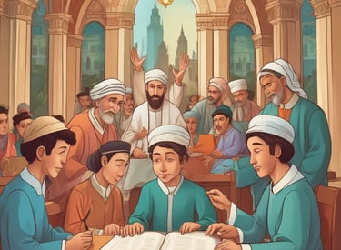 Community members participating in an interfaith dialogue event outdoors.