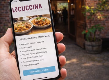 Use your mobile to order or order from our website