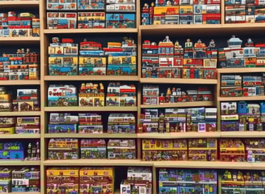 A collection of rare collectible figurines from retro video games.