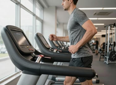 Trainer coaching client one-on-one with focused workout routines.