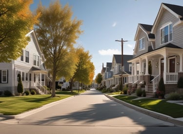 A happy family receiving keys to their new home.