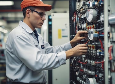 A sleek, modern website displayed on a desktop and mobile device, showcasing a small business.