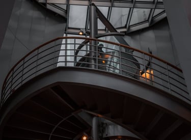 garde corps et rambarde sombre et moderne