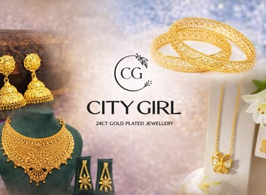City Girl Jewellery - Best imitation Jwellery - 18 Carat Gold Plated - Bridal Wear