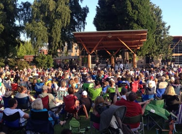 Outdoor event at Pioneer Park Pavilion, Puyallup WA
